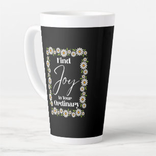 Tasse Latte Trouver Joie Dans Votre Ordinaire