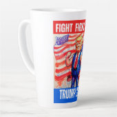 TASSE LATTE TRUMP 2024 COMBAT (Angle gauche)