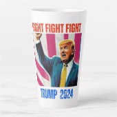 TASSE LATTE TRUMP 2024 COMBAT (Devant)