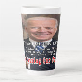 Tasse Latte Trump et Biden (Devant)