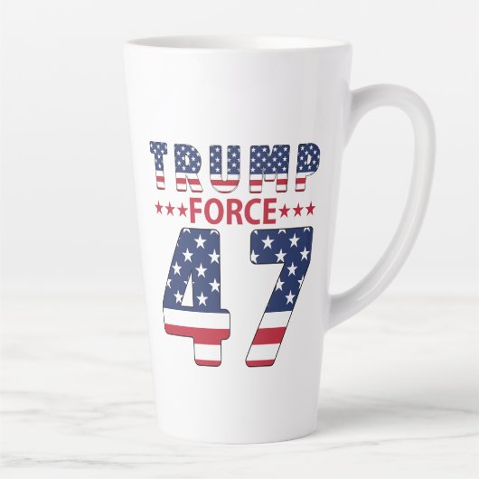 Tasse Latte Trump Force 47 (Droite)