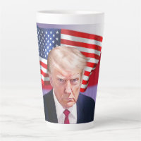Trump Tir de boue officiel avec un drapeau américa