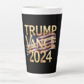 Tasse Latte Trump Vance 2024 Une vision audacieuse pour l'Amér (Devant)