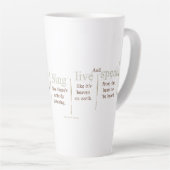Tasse Latte Tu dois être grand (Angle droit)