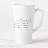 Tasse Latte Tu dois être grand (Droite)