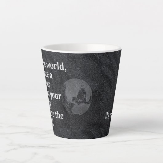 Tasse Latte Tu es notre maman du monde (Devant)