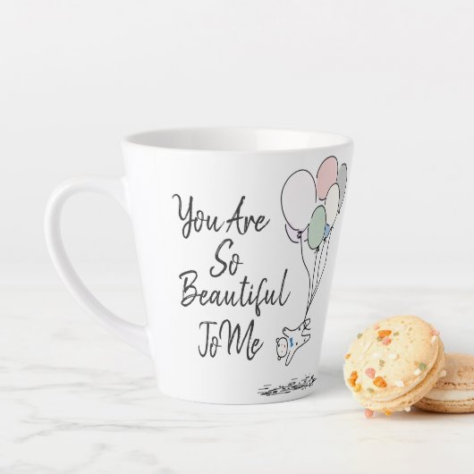 Tasse Latte Tu Es Si Belle Pour Moi (En situation)