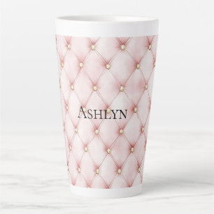Tasse Latte Tubes en or rose