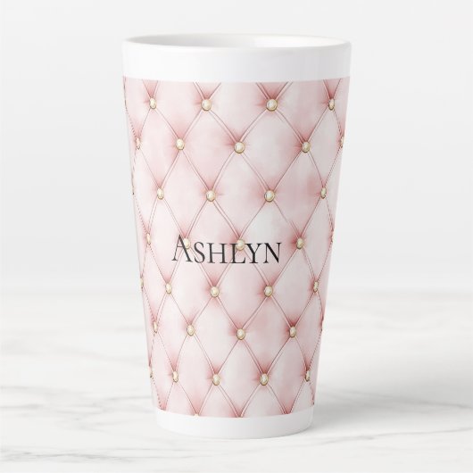 Tasse Latte Tubes en or rose (Devant)