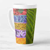 Tasse Latte tuiles de flore (Angle gauche)
