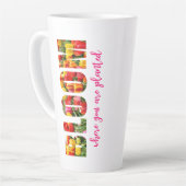 Tasse Latte Tulipe inspirante (Angle gauche)