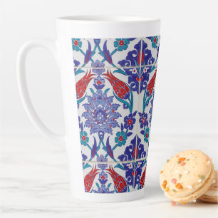 Tasse Latte Tulipe turque Arabesque orientale Art visuel flora