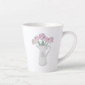 Tasse Latte Tulipes dans un pichet en céramique (Droite)