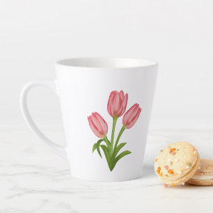Tasse Latte Tulipes, Lavande, Tournesol & Livre Vintage
