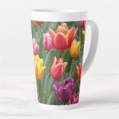 Tasse Latte Tulipes néerlandaises (Angle droit)