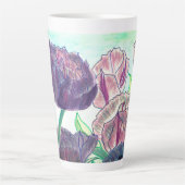 Tasse Latte Tulipes pourpres (Devant)