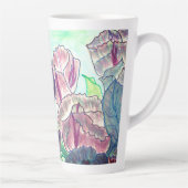Tasse Latte Tulipes pourpres (Droite)