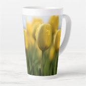 Tasse Latte Tulipes solaires (Angle droit)