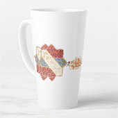 Tasse Latte Turkish design elegant Eid Mubarak  (Angle gauche)