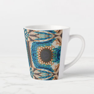 Tasse Latte Turquoise Gold Sun Southwestern Art