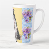 Tasse Latte Tuxedo Chat Cute Dessin Black White Chats (Droite)