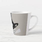 Tasse Latte Tuxedo Chilling de chat (Droite)