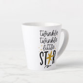 Tasse Latte Twinkle Twinkle Little Star Doodle (Angle droit)