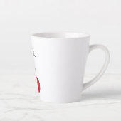 Tasse Latte Two Red Cherries Illustration | Cute Fruit Art  (Droite)