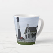 Tasse Latte Tybee Island Lighthouse (Angle droit)