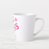 Tasse Latte Typographie Boss de marque personnalisée Coeurs ro (Droite)