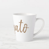 Tasse Latte Typographie d'Affogato espresso (Droite)