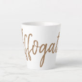 Tasse Latte Typographie d'Affogato espresso (Devant)