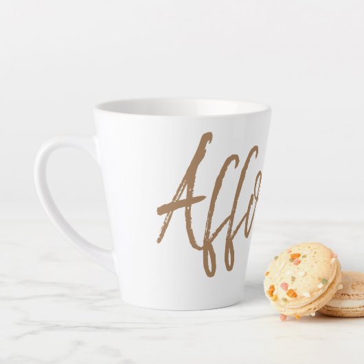 Tasse Latte Typographie d'Affogato espresso (En situation)