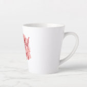 Tasse Latte Typographie de script Chaos Belle Esthétique (Droite)