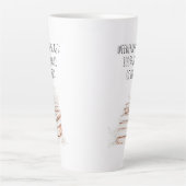 Tasse Latte Typographie du livre Lover (Devant)