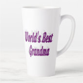Tasse Latte Typographie grand-mère violet (Droite)