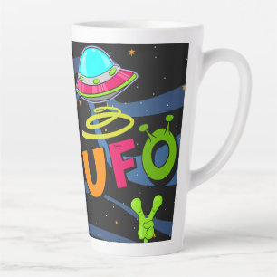 Tasse Latte ufo on space dis bonjour