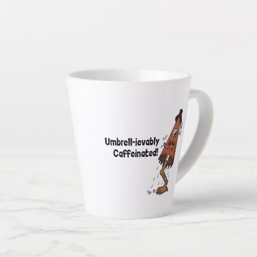 Tasse Latte Umbrella Ghost Yokai- Umbrell ievablement Caféiné (Angle droit)