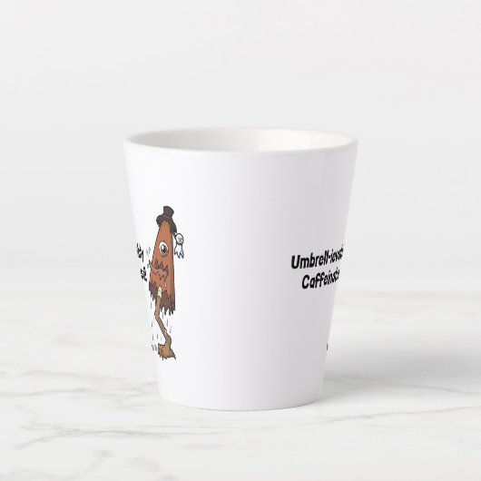 Tasse Latte Umbrella Ghost Yokai- Umbrell ievablement Caféiné (Devant)