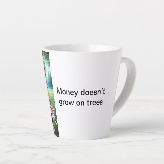 Tasse Latte Un accueil chaleureux dans une coupe (Angle droit)