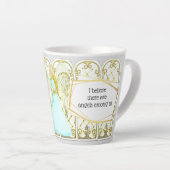 Tasse Latte Un ange gardien pour les filles| DO-IT-YOURSELF pr (Angle droit)