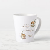 Tasse Latte Un bébé brasse de la pâte à café | Café personnali (Angle droit)