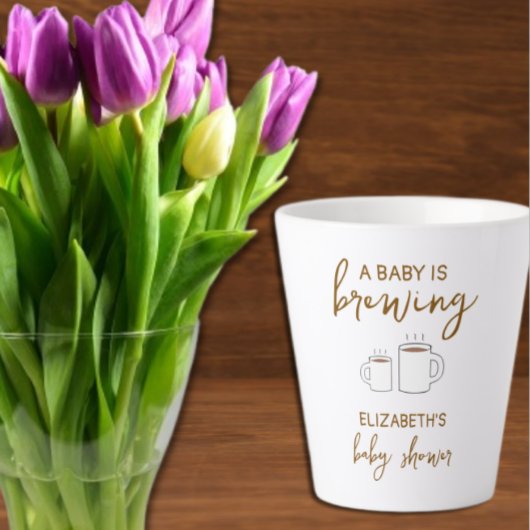 Tasse Latte Un bébé brasse du Baby shower