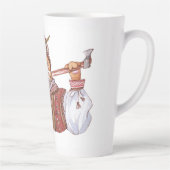 Tasse Latte Un chat cosaque en costume traditionnel (Droite)