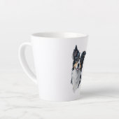 Tasse Latte Un chien mignon Bordure Collie (Angle gauche)