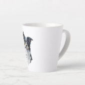 Tasse Latte Un chien mignon Bordure Collie (Angle droit)