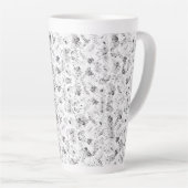 Tasse Latte Un design monochromatique présentant une multitude (Angle droit)
