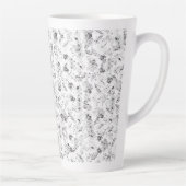Tasse Latte Un design monochromatique présentant une multitude (Droite)