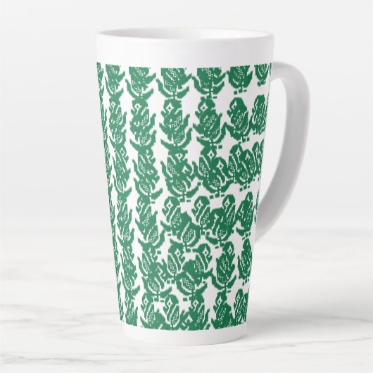 Tasse Latte Un design vert et noir captivant avec un g audacie (Angle droit)