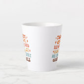 Tasse Latte Un Dîner Rétro D'Action De Grâce (Devant)